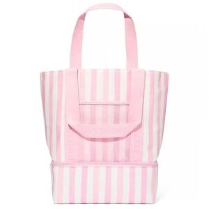 Victoria's Secret striped cooler tote bag